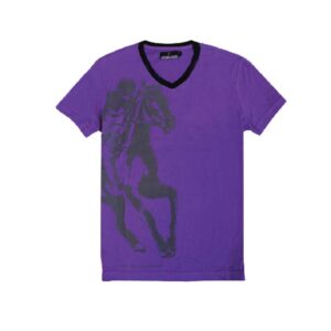 好爸爸服飾紫色馬圖案短袖T恤 Goodbaba Purple Horse Short Sleeve T-Shirt
