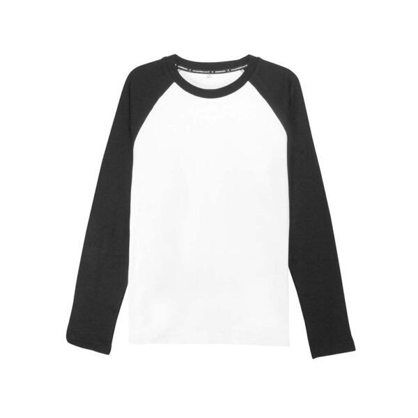 好爸爸服飾牛角長袖T恤 Goodbaba Long Sleeve Raglan Tee_白色